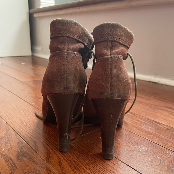 LAUREN Ralph Lauren brown suede booties - Picture 3 of 4